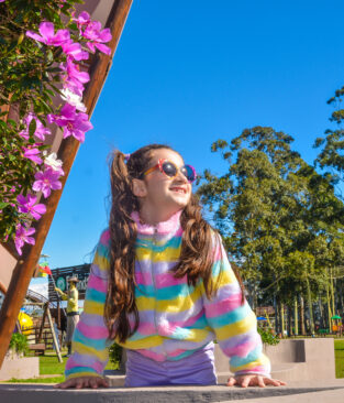 Desfrute de momentos encantadores neste inverno aqui no parque