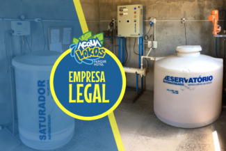 Tratamento da água com produção própria de cloro