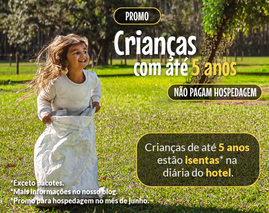 Promo isenção crianças 5 anos hotel