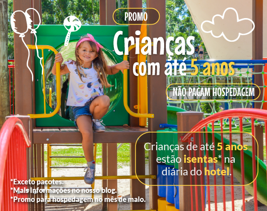 Promo isenção crianças 5 anos hotel